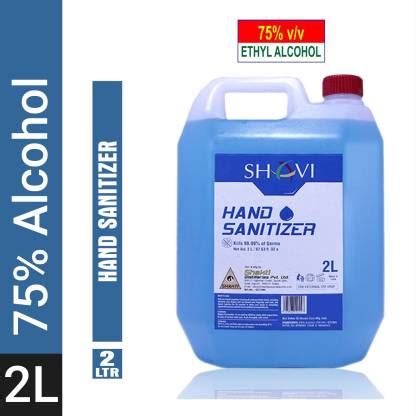 shavi Alcohol Based 2 Litre Alchohol 75% V/V Hand Sanitizer Bottle ...