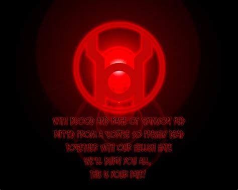 Red Lantern Oath | Red lantern corps, Red lantern, Green lantern corps