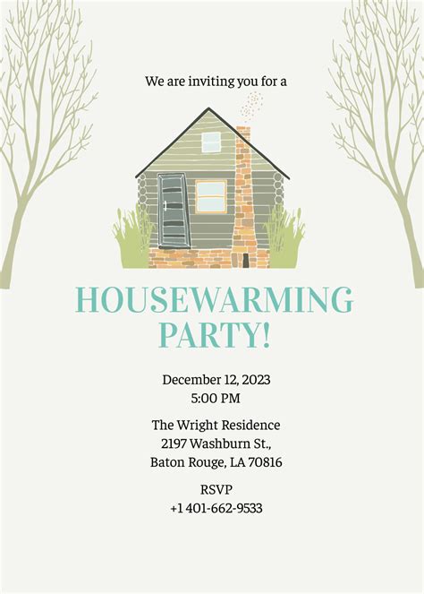 Housewarming Party Invitation Template Free Download at Jasmine Disher blog