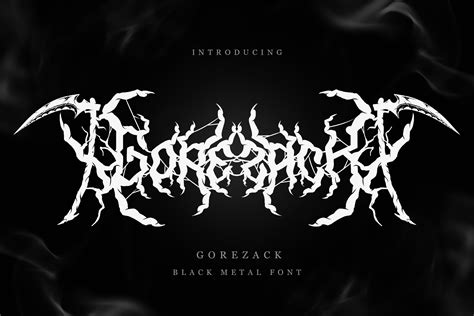 10 Black Metal Fonts For A Brutal Look - Graphic Pie