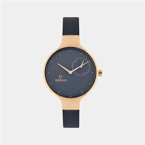 Obaku Eng Ocean Women Quartz Blue Dial Analog Stainless Steel Watch ...