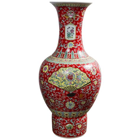 Dramatic Asian Porcelain Floor Vase at 1stDibs | asian floor vase