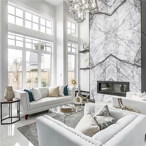 marble wall living room
