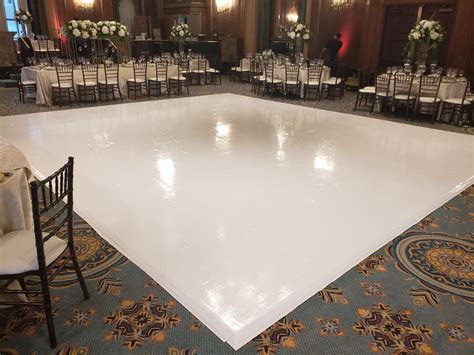 Gloss White Dance Floor Wrap - Blossom Events Party Rental