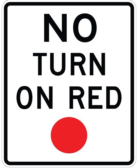 No Turn On Red Sign (R10-11) | Cheap Street Signs