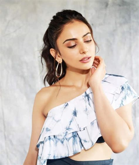 Rakul Preet Singh Exudes Hotness in a Blue One Should Crop Top and High ...
