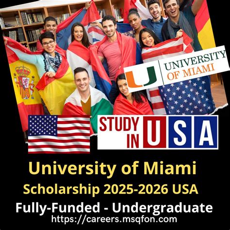 University of Miami Bachelors Scholarship 2025-26 in USA (Fully Funded ...