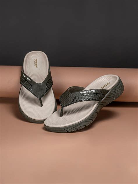 Red Tape Men Textured Thong Flip-Flops - Price History