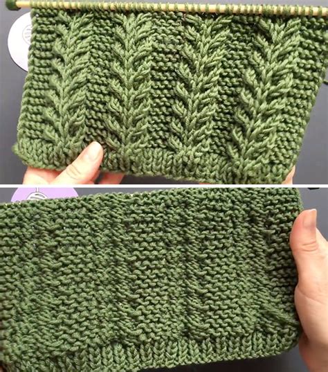 Image result for Knitting Leaf Pattern