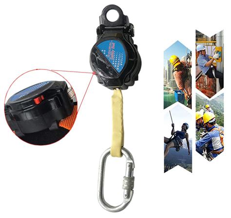 Zhdlj Self Retracting Lifeline Retractable Cable Lanyard With Rebar ...