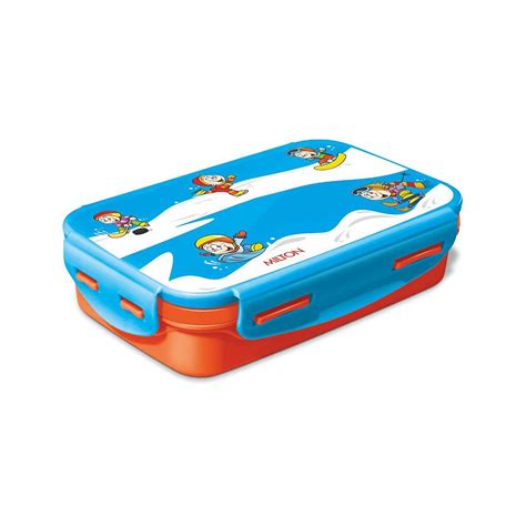 Buy Milton Steely Deluxe Mini Inner Steel Kids Tiffin Box, orange Steel ...