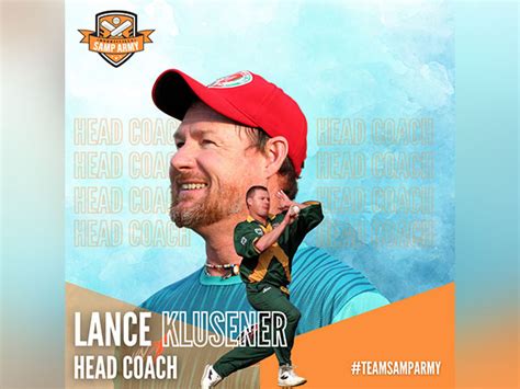 Morrisville SAMP Army announce Lance Klusener as Head Coach for 2022 ...