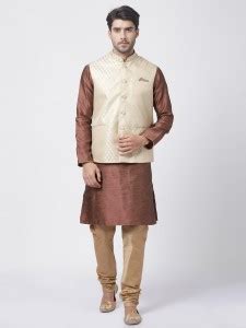 VM Men Kurta Pyjama Ethnic Jacket Set - Buy VM Men Kurta Pyjama Ethnic ...