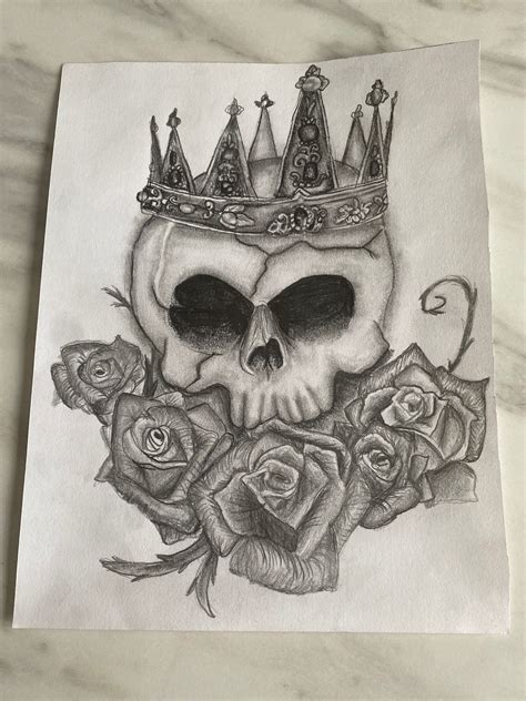 Cool Skull Drawings In Pencil
