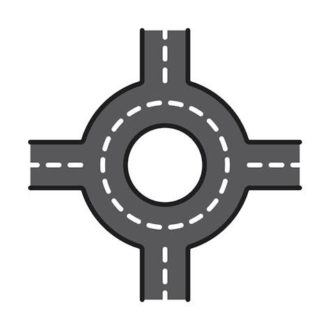 Dessin Route Rond Point - Vecteurs : téléchargez gratuitement des ...