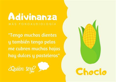 Adivinanza de choclo para niños