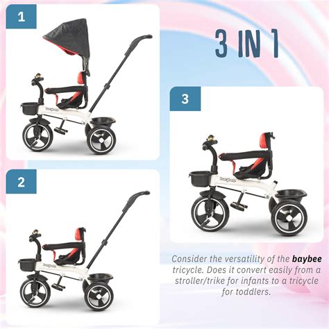 Baybee Duke 3 in 1 Baby Tricycles for Kids, Plug N Play Baby Cycle wit ...