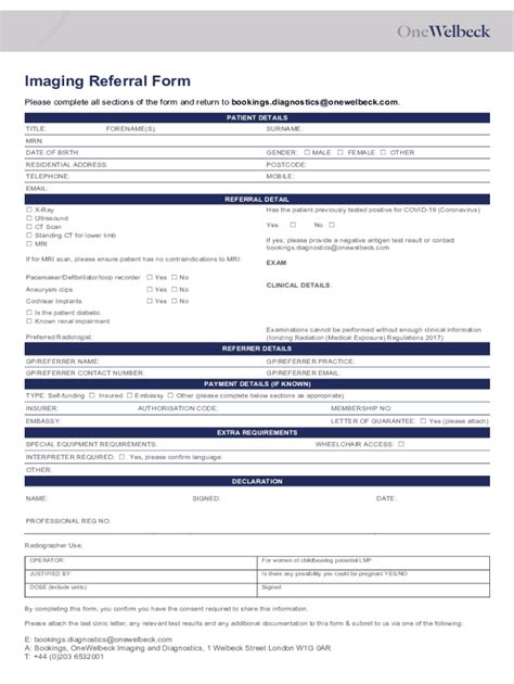 Fillable Online Imaging Request Form June 2020.docx Fax Email Print ...