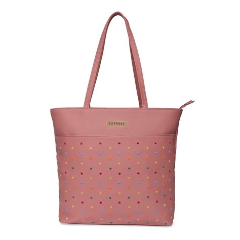 Buy Caprese Popsicle Tote Large Dusty Rose @ Rs.1199 | Caprese Bags ...
