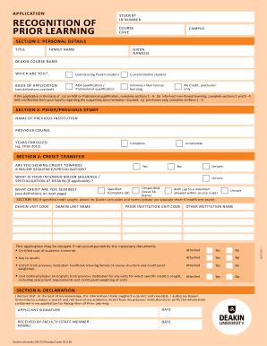 DEAKIN COURSE NAME - Fill and Sign Printable Template Online