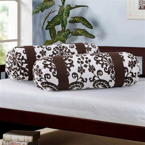 Buy SWAYAM Floral Print Bolster Covers - Set of 2 Pcs. 38 x 76 cm from ...