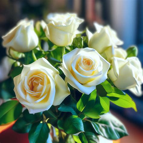"Bouquet of roses, white, , beautiful, aesthetically pleasing ...