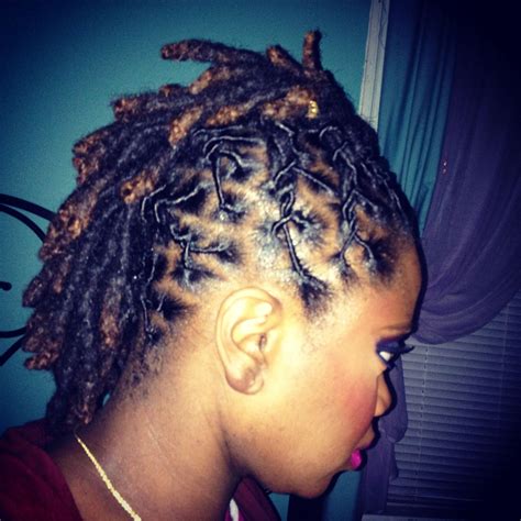 Short Loc Mohawk Hairstyles Female
