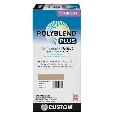 Custom Building Products Polyblend NonSanded Grout, Solid Powder ...