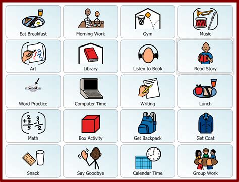 Image result for Visual Routine Template