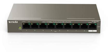 TENDA TEF1109P-8-63W 8 PORT POE Desktop Network Switch - TENDA ...
