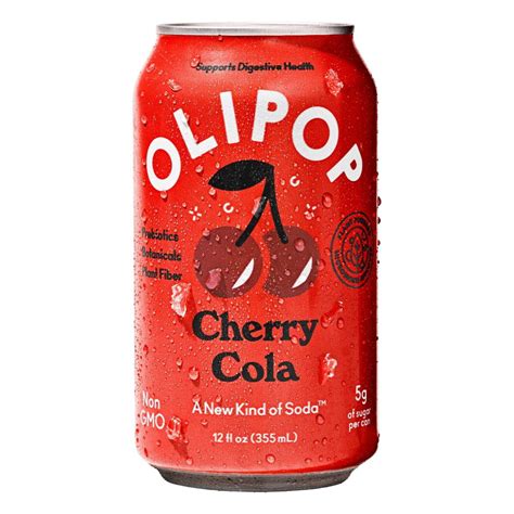 2X - OLIPOP Cherry Cola Prebiotic Soda - 12 fl oz Can - Walmart.com