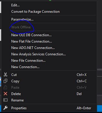 How to Set Connection Manager Offline Property Set False In SSIS 的图像结果