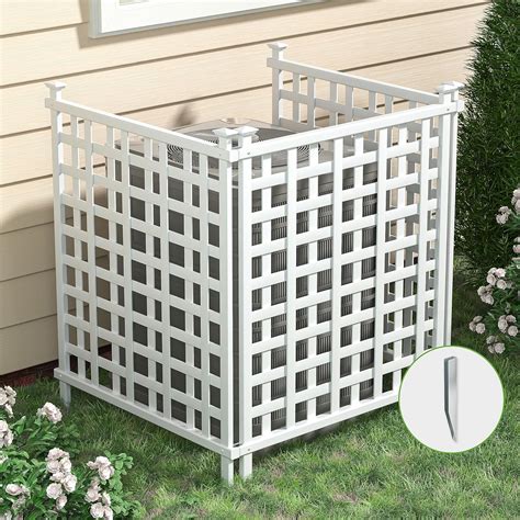 Outdoor Air Conditioner Fence Privacy Screen, White Nepal | Ubuy