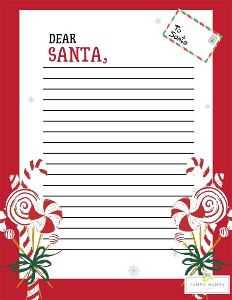 Letter To Santa Template - Free Printable Dear Santa Letters