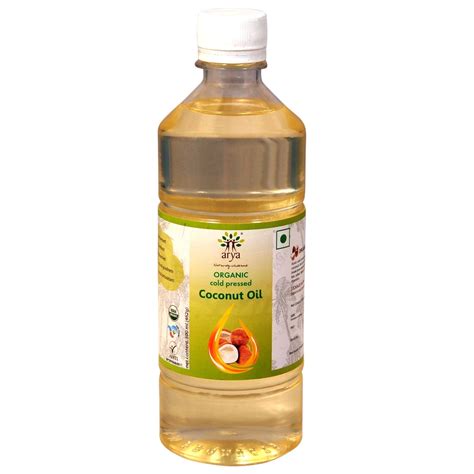 Arya Farm Organic Edible Coconut Oil, 500 ml : Amazon.in: Grocery ...