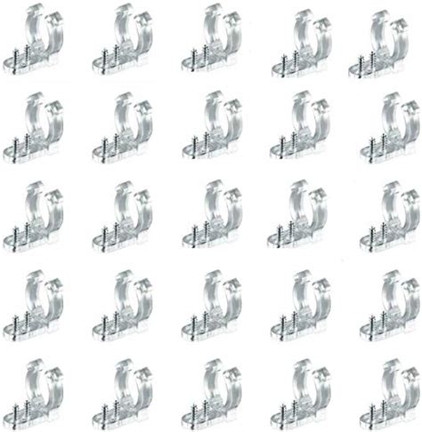 AKOAK LED Rope Light Clips Holder 50 Pieces PVC Clips with 100 Piecs ...