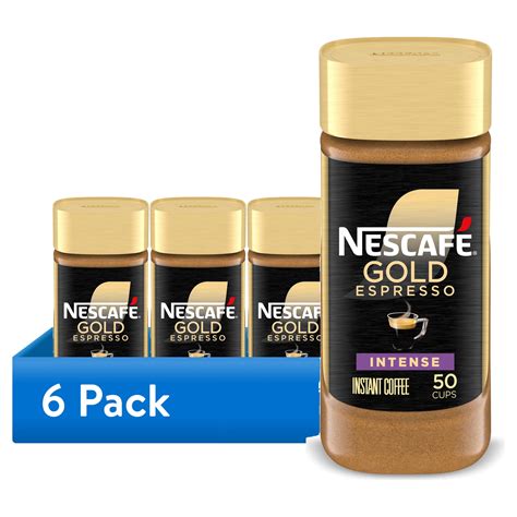 (6 pack) Nescafé Gold Espresso Intense, Instant Coffee, 3.5 oz ...