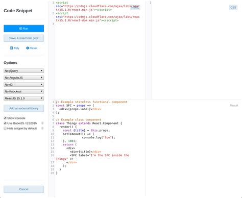 Image result for JavaScript React Stack