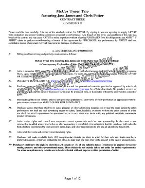 Fillable Online McCoy Tyner Trio featuring Jose James and Chris Potter ...