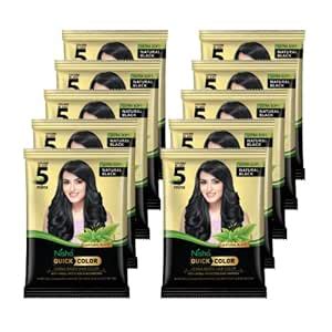 Nisha Quick Hair Color, 5 Minute Hair Color for Women & Men, Ammonia ...
