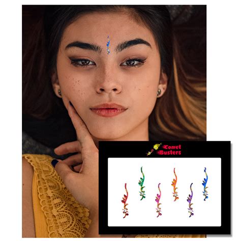 Comet Busters Bridal Collection Crystal Bindi (25mm)(BIN067)