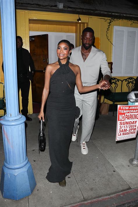GABRIELLE UNION and Dwyane Wade Leaves Dan Tana's in West Hollywood 03 ...