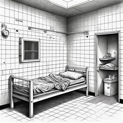Modern Prison Cell with Filipino Prisoner | Stable Diffusion Online