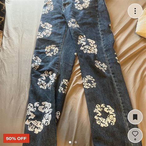 “denim tears” jeans - bought this but it isn’t denim... - Depop