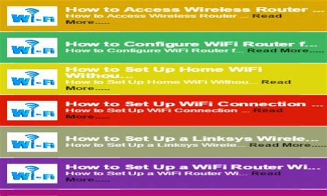 How to wifi router setting - App on Amazon Appstore