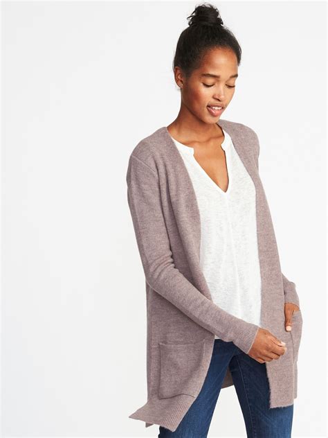 Plush-Knit Long-Line Open-Front Sweater for Women | Old Navy | Cardigan ...