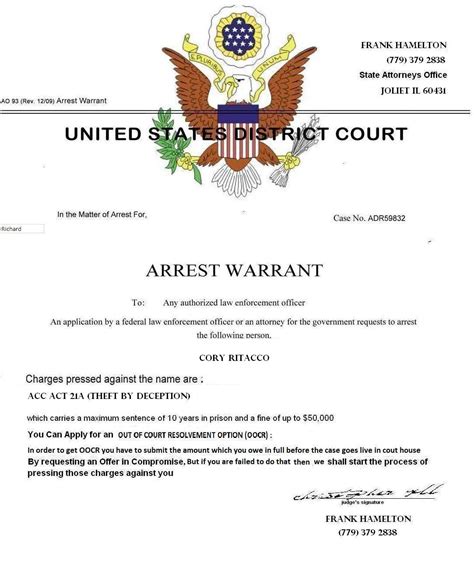 Legal Warrant