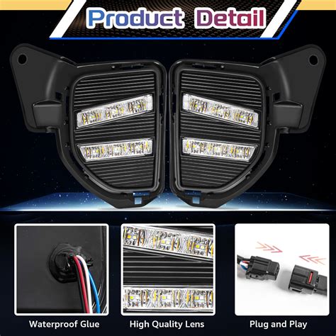 Led DRL For Toyota Hiace 2014 2015 2016 2017 2018 Fog Lamps Daytime ...