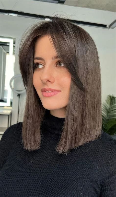 104 Medium Length Hair Ideas With Curtain Bangs - Styleoholic