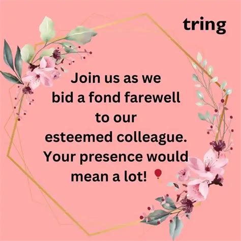 120+ Farewell Meeting Invitation Messages For Colleagues